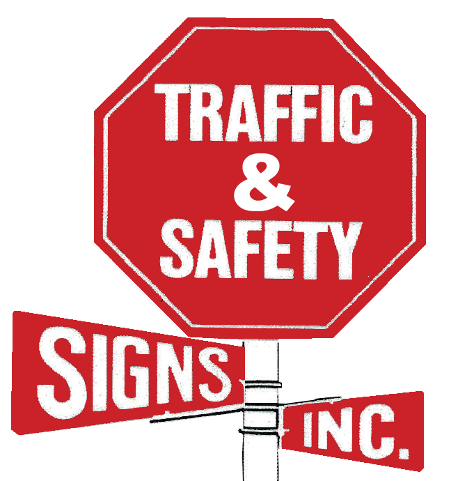 Traffic &amp; Safety Signs Inc. stop sign-shaped logo